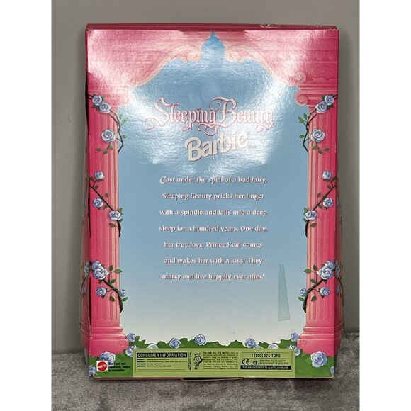 Sleeping Beauty Barbie 1998 Mattel Disney princess New in Box - Picture 11 of 13